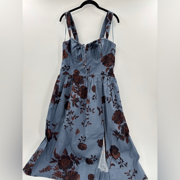 Free People Laters Baby Midi Dress in Storm Combo - Picture 6 of 8